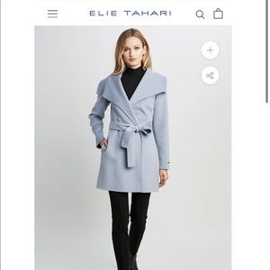 Tahari Pastel Blue Coat
